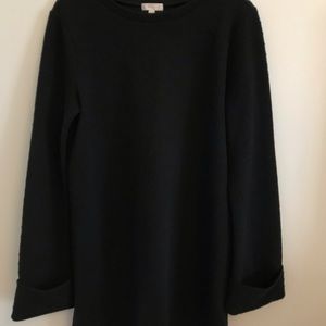 Leith Black Swiss Dot Tunic/Dress Size M